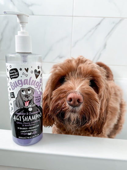 Bugalugs 4 in 1 (Lavender + Chamomile) Dog Shampoo + Conditioner - Happipaws Ltd