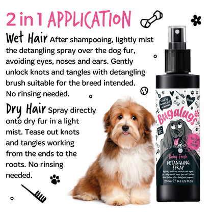 Bugalugs Baby Fresh Detangling Dog Spray - Happipaws Ltd