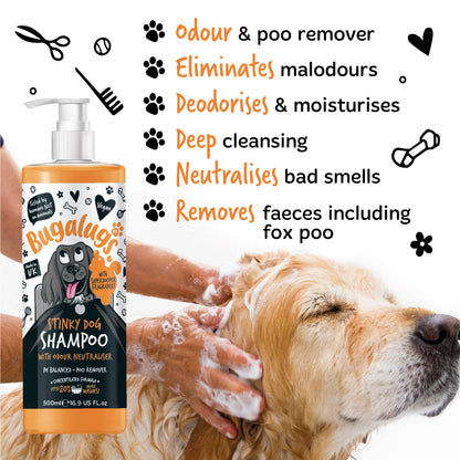 Bugalugs Stinky Dog Odour Neutralising Dog Shampoo - Happipaws Ltd